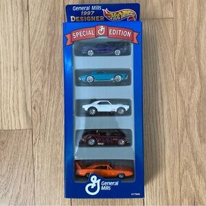 Vintage SEALED Hot Wheels 1997 General Mills 5 car set Special Ed #17940